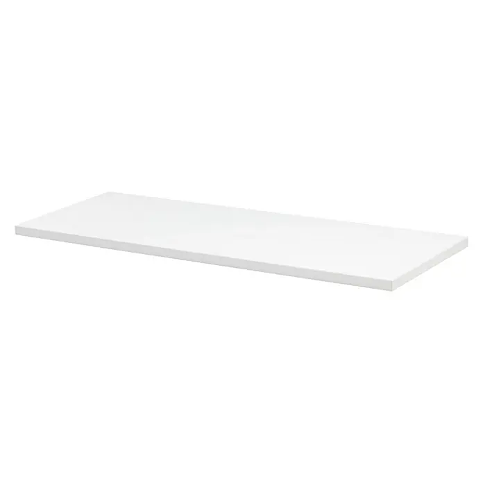Dolle Wandboard Lite - L x B x S: 80 x 25 x 1,9 cm, Farbe: Weiß - Eine minimalistische weiße Regalfläche, die durch ihr schlichtes Design und die klare Form besticht und vielseitig einsetzbar ist.
