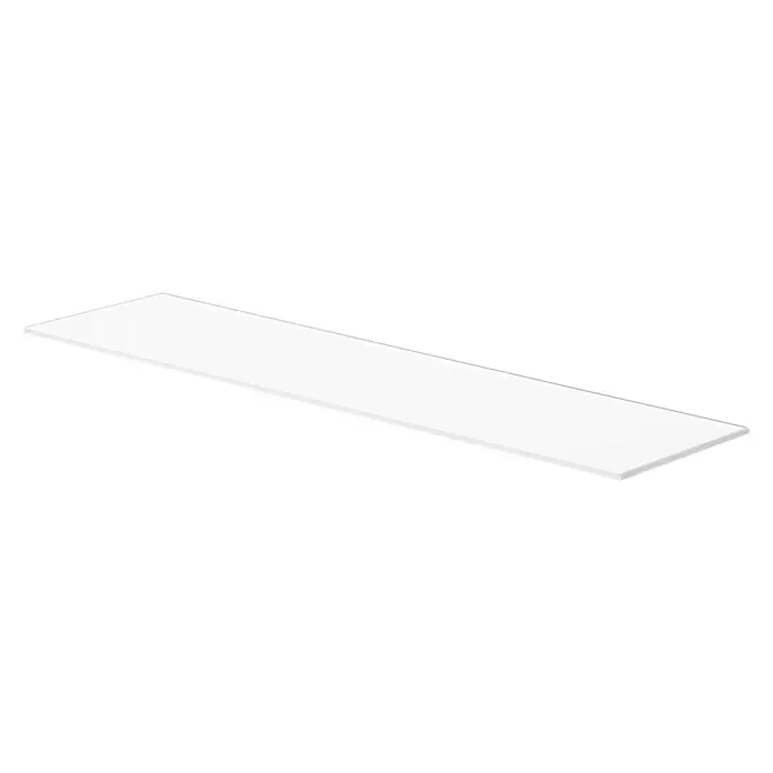 Dolle Glasboden Square - L x B x S: 80 x 20 x 0,8 cm, Weiß - Die weiße Arbeitsplatte bietet eine saubere und moderne Oberfläche, ideal für Küche oder Büro. Klare Linien und minimalistisches Design.