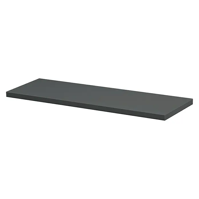 Dolle Wandboard Lite - L x B x S: 60 x 25 x 1,9 cm, Farbe: Anthrazit - Ein graues Regalbrett, ideal zur Wandmontage und zur Präsentation von Gegenständen oder Büchern. Praktisch und stilvoll.