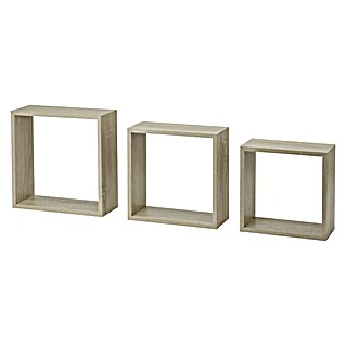 Dolle Set de estantes de pared Frame (Carga soportada: 5 kg, Roble)