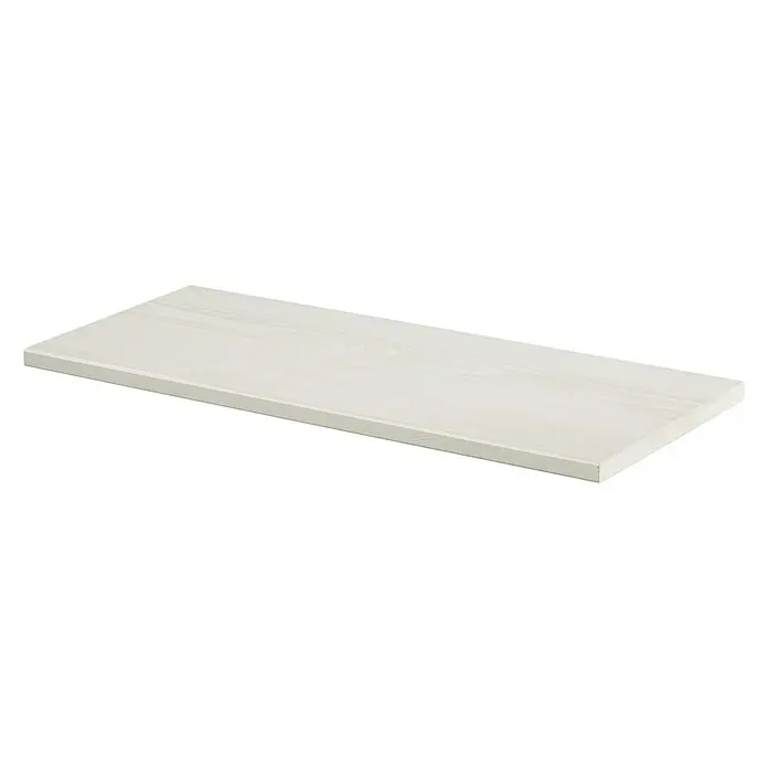 Dolle Wandboard Lite Vintage - L x B x S: 80 x 20 x 1,8 cm, Kiefer weiß - Eine moderne, rechteckige weiße Tischplatte, die sich ideal für minimalistische oder skandinavisch inspirierte Räume eignet.