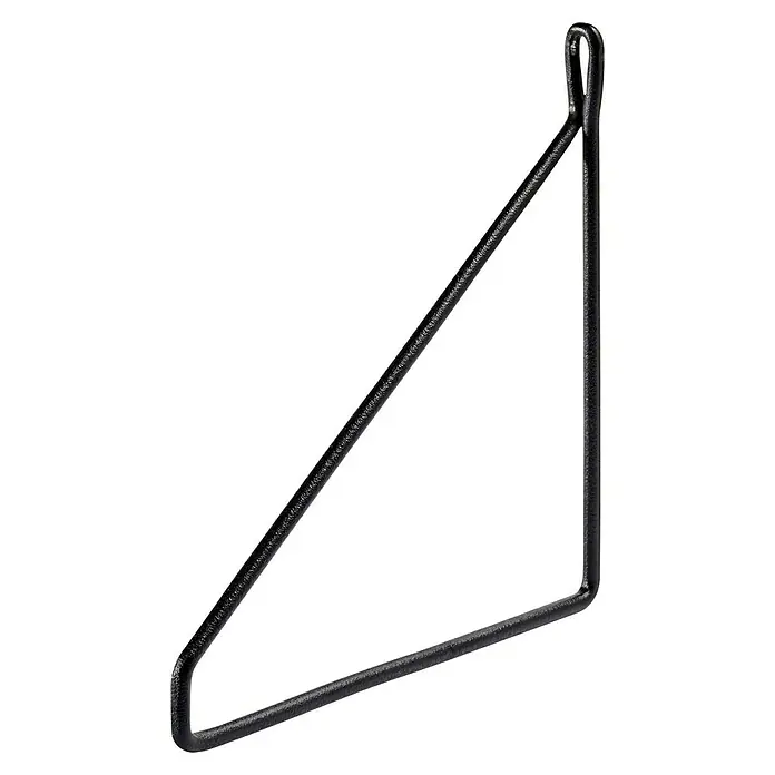 Dolle Wandkonsole Fil - L x B: 21 x 21 cm, Schwarz, Belastbarkeit: 30 kg - Schwarze Regalhalterung aus Metall. Die Halterung hat eine dreieckige Form mit einer Schlaufe zur Befestigung, ideal für Regale.