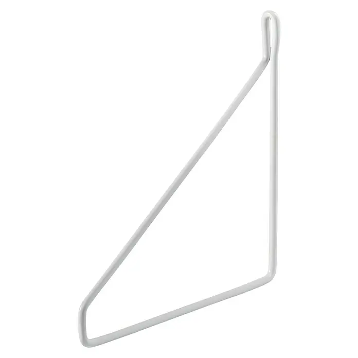 Dolle Wandkonsole Fil - L x B: 21 x 21 cm, Weiß, Belastbarkeit: 30 kg - Regalwinkel aus weiß beschichtetem Metall für Regalböden zur Wandbefestigung. Stabile Bauweise für eine zuverlässige Wandmontage.
