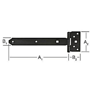 Kreuzgehänge (Stahl, B x L: 33 x 250 mm)