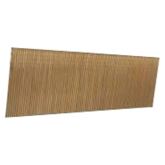 Unicair Clavo con cabeza - Diámetro cabeza: 0,82 mm, Largo: 45 mm, 10.000 ud. - Primer plano de un cartón corrugado marrón claro, que muestra una textura fina y acanalada, ideal para embalaje y manualidades.