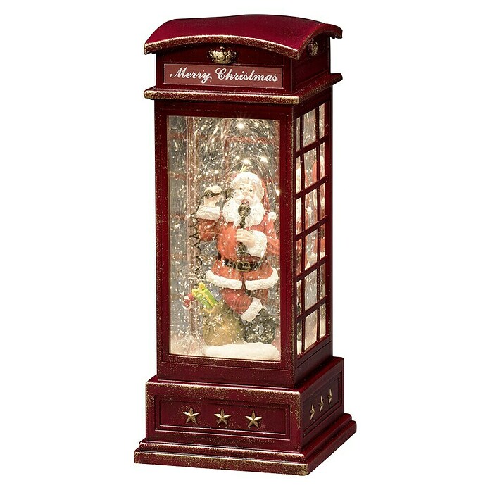 KONSTSMIDE LED Telefonzelle mit Weihnachtsmann