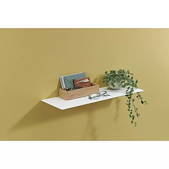 Dolle Wandregal Katana - L x B x H: 60 x 20 x 4,5 cm, Weiß - Stimmungsaufnahme