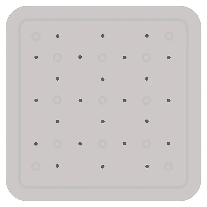 Diaqua Antirutschmatte Smoothie - 54,5 x 54,5 cm, PVC, Grau - Graue Badewannenmatte mit Saugnäpfen für erhöhte Sicherheit. Die rutschfeste Oberfläche sorgt für einen sicheren Stand in der Dusche oder Badewanne.