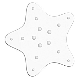 Diaqua Badewanneneinlage Minis Starfish (5 Stk., PVC, Weiß)