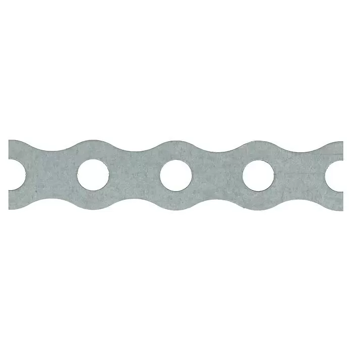 UBB Lochband - 10 m x 12 mm, Verzinkt - Detailaufnahme