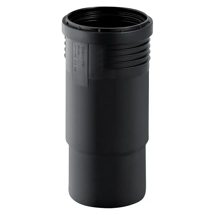 Geberit Silent PP-Langmuffe - Nennweite: 70 mm - Schwarze Kunststoff-Abwasserrohrmuffe mit Muffenende zum Verbinden von Rohren. Vielseitig für Sanitäranwendungen einsetzbar.