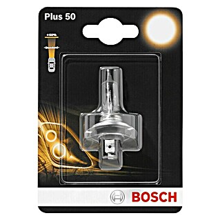 Bosch Halogen-Scheinwerferlampe Plus 50 (H4, 60/55 W, 12 V, 1 Stk.)