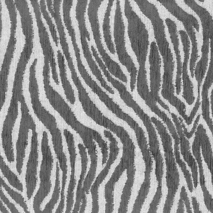 Cortina con ollaos Odín cebra (140 x 270 cm, 85 % poliéster y 15 % algodón, Gris)