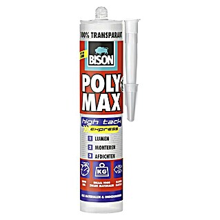 Bison Montagelijm Poly Max® High Tack Express (Transparant, 300 g)