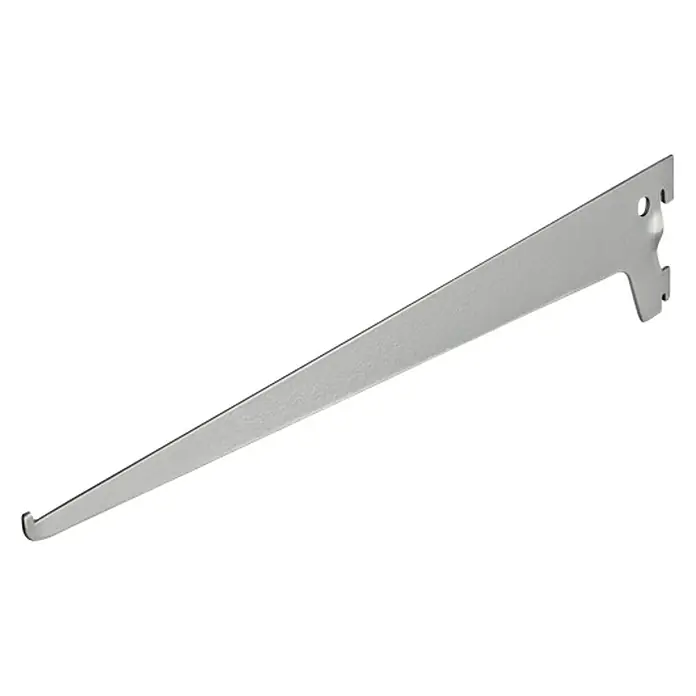 Dolle Soporte de estanterías simple - Largo: 40 cm, Carga soportada: 55 kg, Gris - Soporte metálico para estantería de pared, robusto y fiable para montar estantes en paredes en diversos entornos.