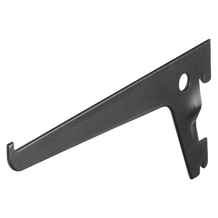 Dolle Regalträger - Länge: 15 cm, Belastbarkeit: 55 kg, Schwarz - Metallregalträger in Schwarz, zur Wandmontage für flexible Regalsysteme. Robustes Design mit sicherer Tragfähigkeit.