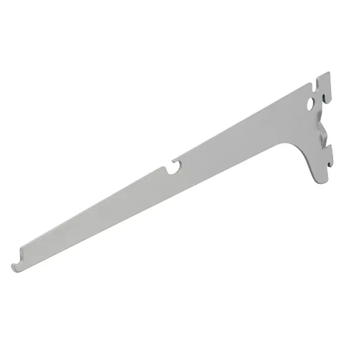 Dolle Walk In Regalträger - Länge: 40 cm, Belastbarkeit: 25 kg, Grau, Geeignet für: Drahtgitterböden - Regalhalterung aus Metall, perfekt für die sichere Anbringung von Regalböden. Das stabile Design sorgt für zuverlässigen Halt und Ordnung.