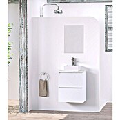 Conjunto de mueble de baño Picolo (50 cm, Blanco seda, Mate)
