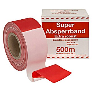 Stabilit Absperrband (L x B: 500 m x 80 mm, Rot/Weiß)