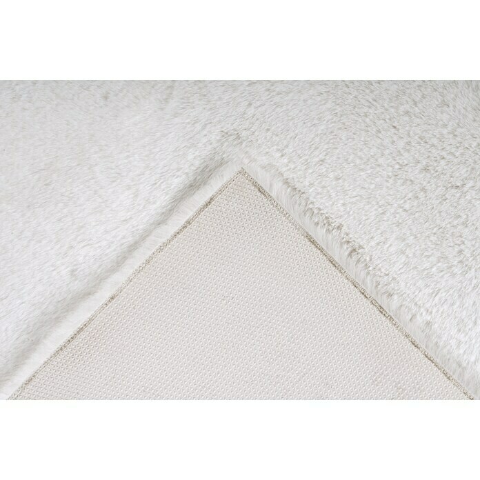 Badteppich Happy (50 x 90 cm, Weiß, 100% Polyester)