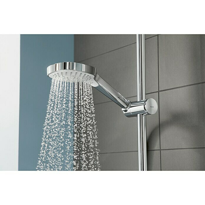 Hansgrohe Croma E Duschsystem Showerpipe 280 1jet VariaMit Thermostatarmatur, Lochabstand: 80 cm - 90 cm, Anzahl Strahlarten: 4 Stk., Chrom Mood Shot