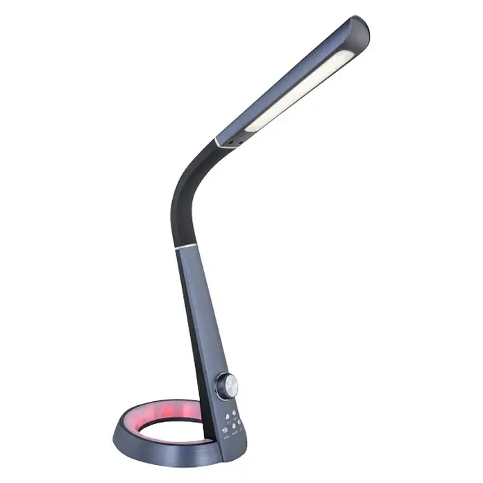 Globo LED-Tischleuchte Mitti - 8 W, L x B x H: 34,3 x 18,3 x 64 cm, Schwarz, Kaltweiß - Moderne LED-Tischleuchte mit einstellbarer Helligkeit und Farbtemperatur, ideal für Schreibtisch oder Nachttisch.