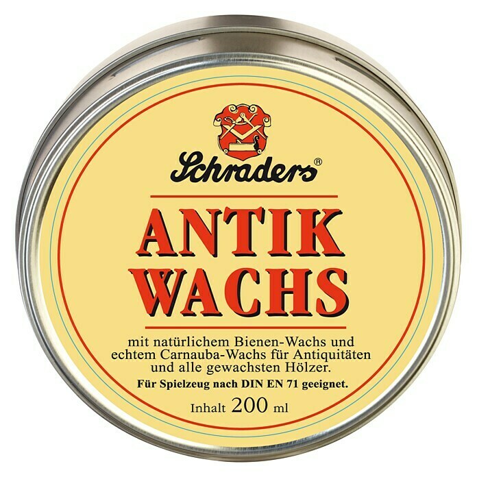 Antikwachs Schradero200 ml, Dose Front View