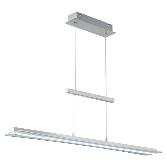 Reality Leuchten LED-Pendelleuchte Smash18 W, L x B x H: 12 x 100 x 150 cm, Nickel Front View