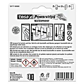 tesa Powerstrips Waterproof Wandhaken (2 Stk., Edelstahl)