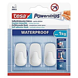 Tesa Powerstrips Wandhaken Small (3 Stk., Kunststoff)