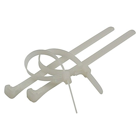 Pasow Wiederverwendbare Kabelbinder – 50 Stück, 20,3 Cm, Verstellbar Aus Klettmaterial, Weiß