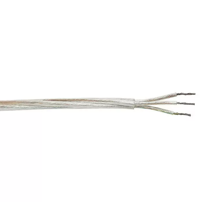 Schlauchleitung Meterware Flex - tr. 3G0,75 mm² - 3, 0,75 mm², Transparent - Detailaufnahme