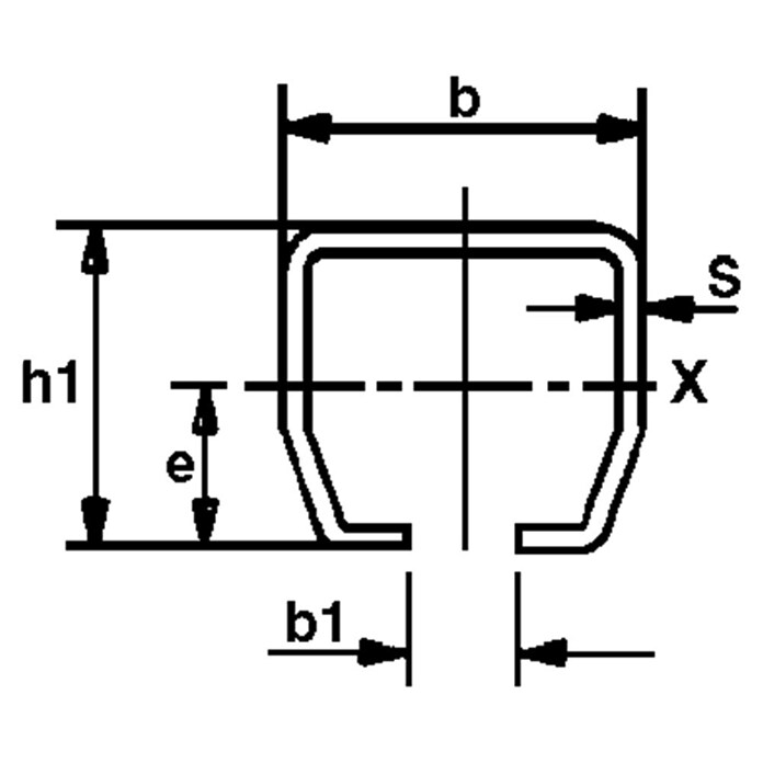 Laufschiene Helm 75 (L x B x H: 2 000 mm x 4 cm x 4 cm) | BAUHAUS