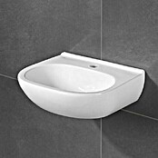 Villeroy & Boch O.novo Waschbecken Compact (50 x 40 cm, Mit schmutzabweisender Glasur, Ohne Überlaufloch, Keramik, Weiß)