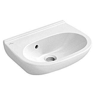 Villeroy & Boch O.novo Waschbecken Compact (45 x 35 cm, Ohne Spezialglasur, Hahnloch: Ohne, Mit Überlauf, Weiß)