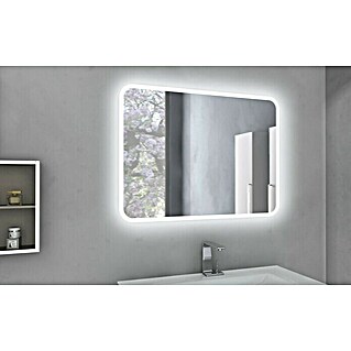 Baden Haus Ogledalo sa rasvjetom (95 x 70 cm, Bijele boje, Rasvjetno sredstvo)
