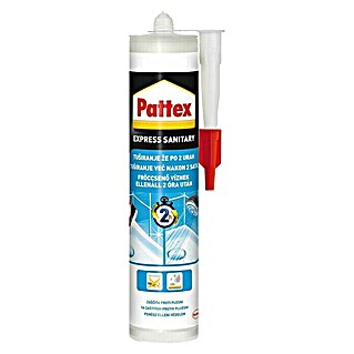 Pattex Sanitarni express silikon , transparentni (280 ml)