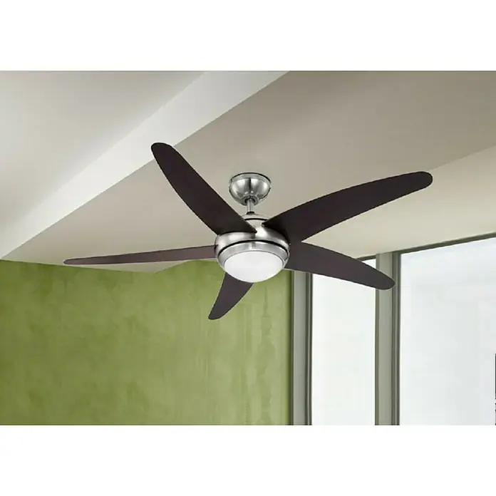 Globo Deckenventilator Fabiola - Wenge, 132 cm, 55 W - Deckenventilator mit fünf Flügeln und integrierter Lampe, ideal für eine stilvolle und funktionale Raumbeleuchtung.