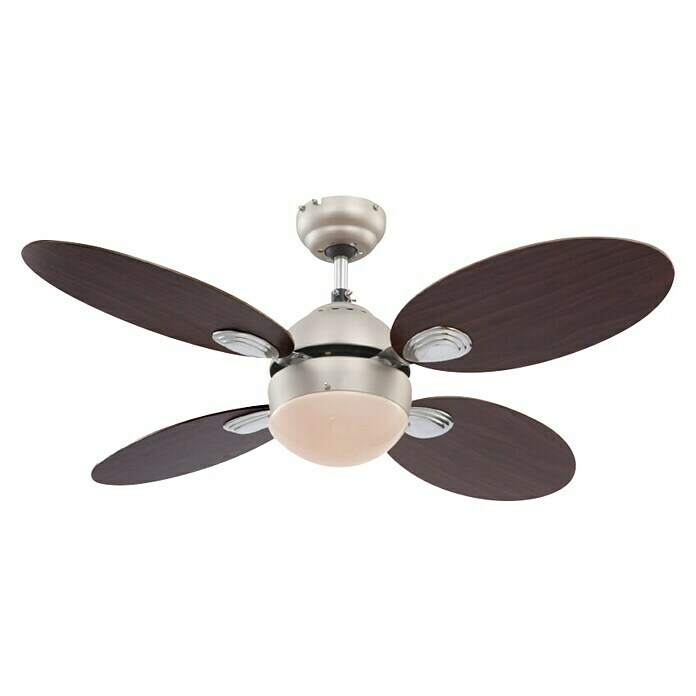 Globo Deckenventilator Wade106,6 cm, Walnuss/Kirsche, Max. Leistung: 60 W View From Below