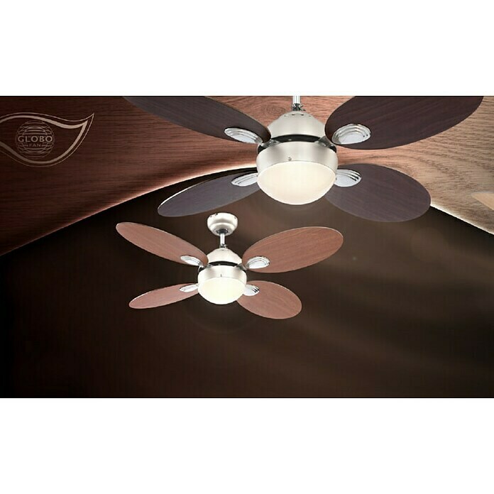 Globo Deckenventilator Wade106,6 cm, Walnuss/Kirsche, Max. Leistung: 60 W Mood Shot