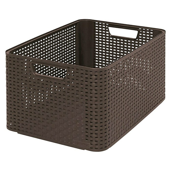 Curver Večnamenska košara Ratan  (43,6 x 32,6 x 22,8 mm, Plastika, Rjava) | 1401 - Boxen Körbe Wannen Kunststoff | AAJA - Boxen_Körbe_Wannen | AAJ - Aufbewahrung | AA - Eisenwaren | A - Eisenwaren | BAUHAUS
