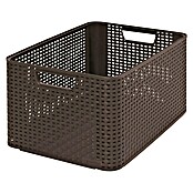 Curver Večnamenska košara Ratan  (43,6 x 32,6 x 22,8 mm, Plastika, Rjava) | 1401 - Boxen Körbe Wannen Kunststoff | AAJA - Boxen_Körbe_Wannen | AAJ - Aufbewahrung | AA - Eisenwaren | A - Eisenwaren | BAUHAUS