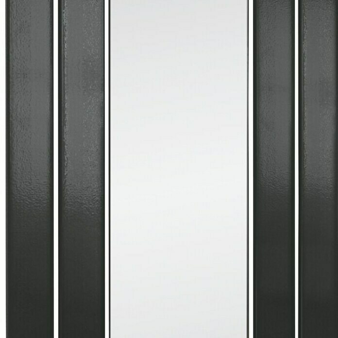 Bäderwelt Designheizkörper Tokio (55 x 180 cm, 573 W, Anthrazit, Spiegel)