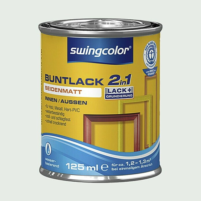 swingcolor Pisani lak  (Bela, 125 ml, Svileni mat) | 5962 - Acryl Seidenmattlacke farbig | HADL - Lacke | HAD - Farben | HA - Farben | H - Innendeko/Farben | BAUHAUS
