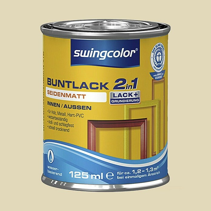 swingcolor Pisani lak  (125 ml, Slonokoščena, Svileni mat) | 5962 - Acryl Seidenmattlacke farbig | HADL - Lacke | HAD - Farben | HA - Farben | H - Innendeko/Farben | BAUHAUS