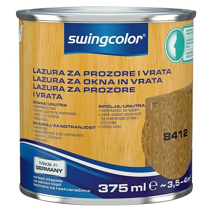 swingcolor Lazura za prozore i vrata  (Tikovina, 375 ml) | BAUHAUS