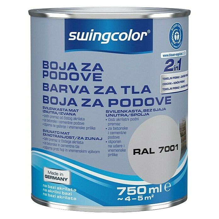 swingcolor Barva za tla  (750 ml, Svileni mat) | 5996 - Acryl- Fussbodenfarben | HADO - Bodenbeschichtungen | HAD - Farben | HA - Farben | H - Innendeko/Farben | BAUHAUS