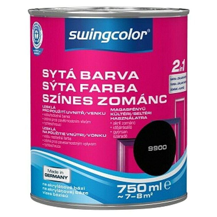swingcolor Pisani lak  (Črna, 750 ml, Visoki sijaj) | 5961 - Acryl Hochglanzlacke farbig | HADL - Lacke | HAD - Farben | HA - Farben | H - Innendeko/Farben | BAUHAUS