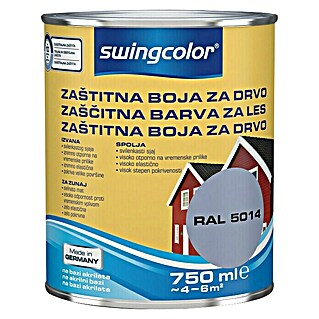 swingcolor Boja za zaštitu drva od vremenskih utjecala Swingcolor (Sive boje, Svilenkasti sjaj, 750 ml)