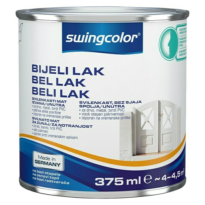 swingcolor Beli lak  (Svileni mat, 375 ml) | 5967 - KH-Weisslacke | HADL - Lacke | HAD - Farben | HA - Farben | H - Innendeko/Farben | BAUHAUS